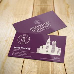 Design de Carte de Visite par Sujan4art pour Berkshire Hathaway Home Serives | Design : #19903718