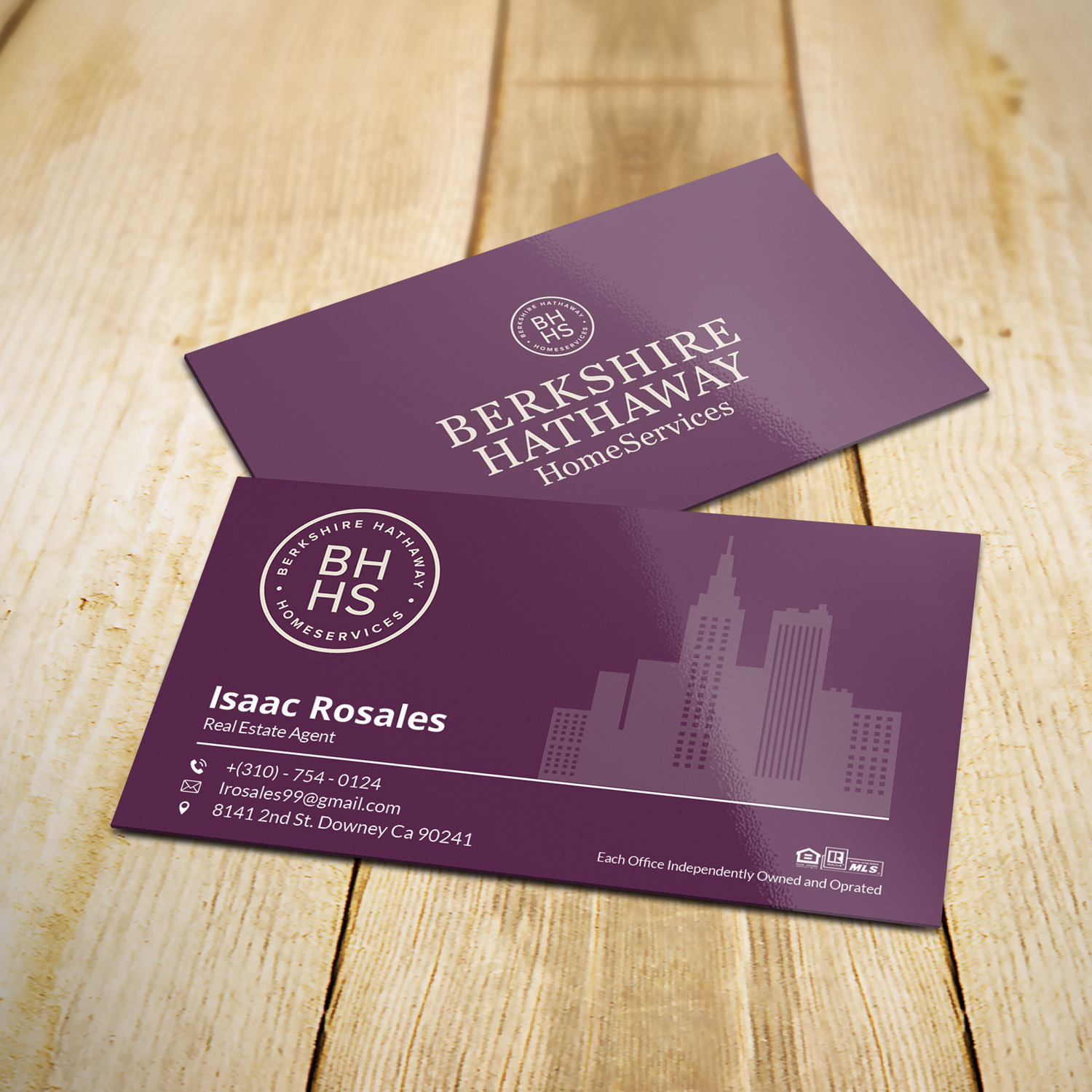 Design de Carte de Visite par Sujan4art pour Berkshire Hathaway Home Serives | Design #19903719