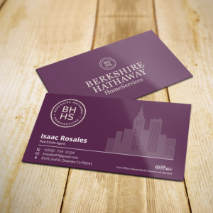 Design de Carte de Visite par Sujan4art pour Berkshire Hathaway Home Serives | Design : #19903719