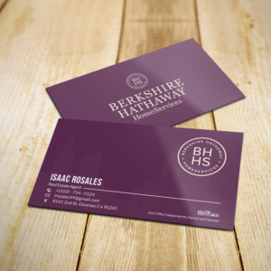 Design de Carte de Visite par Sujan4art pour Berkshire Hathaway Home Serives | Design : #19903721
