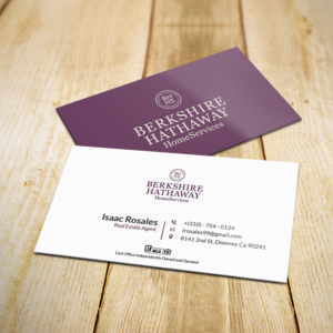 Design de Carte de Visite par Sujan4art pour Berkshire Hathaway Home Serives | Design : #19903724