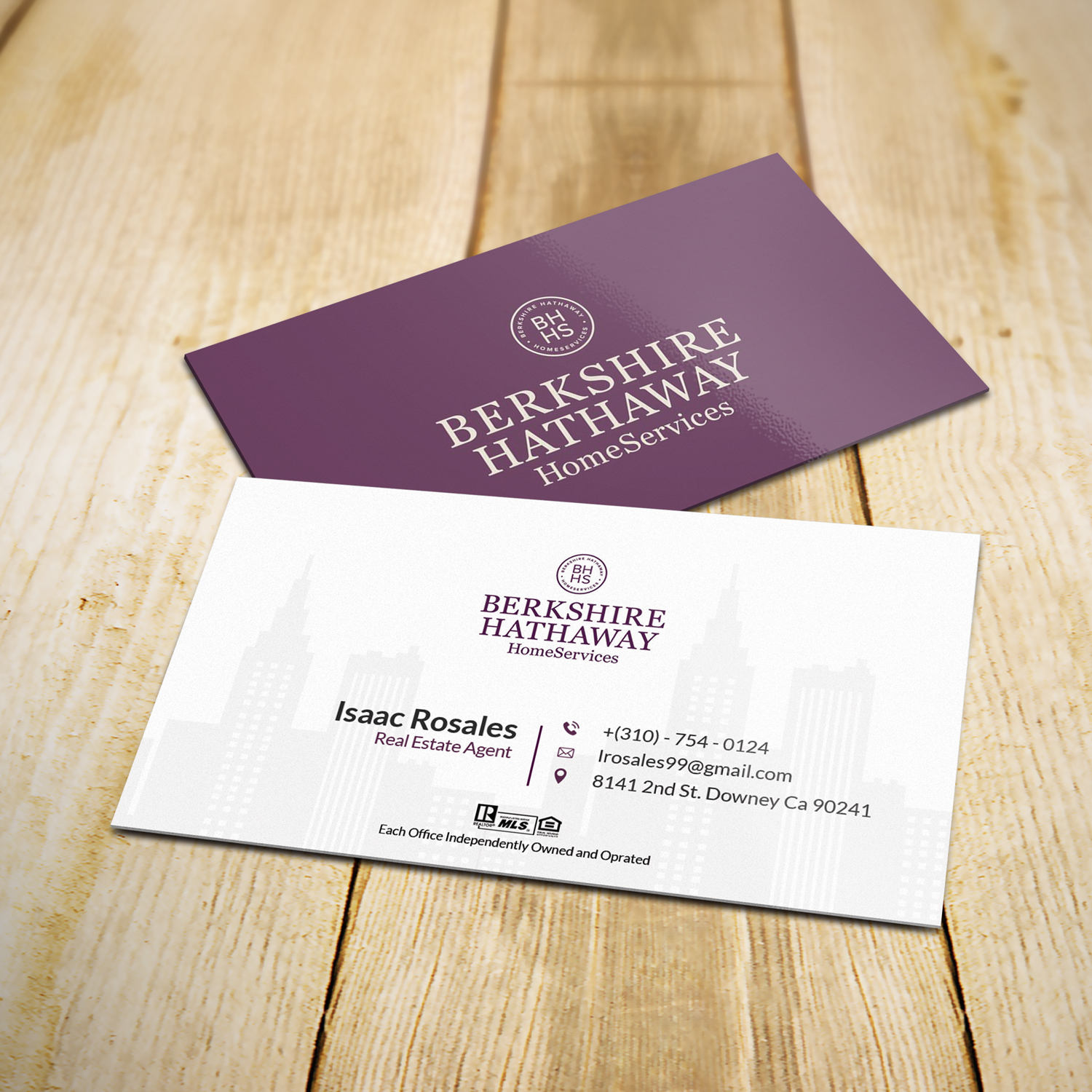 Design de Carte de Visite par Sujan4art pour Berkshire Hathaway Home Serives | Design #19903730