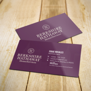Design de Carte de Visite par Sujan4art pour Berkshire Hathaway Home Serives | Design : #19903731