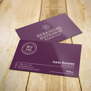 Design de Carte de Visite par Sujan4art pour Berkshire Hathaway Home Serives | Design : #19903732