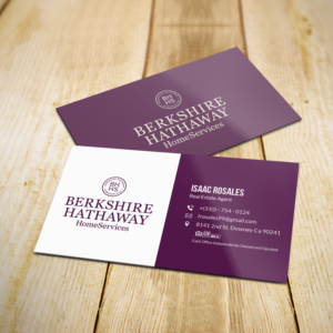 Design de Carte de Visite par Sujan4art pour Berkshire Hathaway Home Serives | Design : #19903737