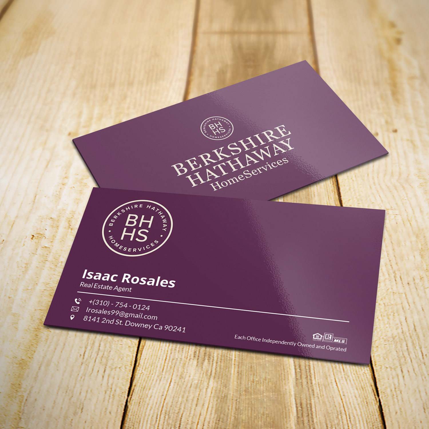 Design de Carte de Visite par Sujan4art pour Berkshire Hathaway Home Serives | Design #19903747