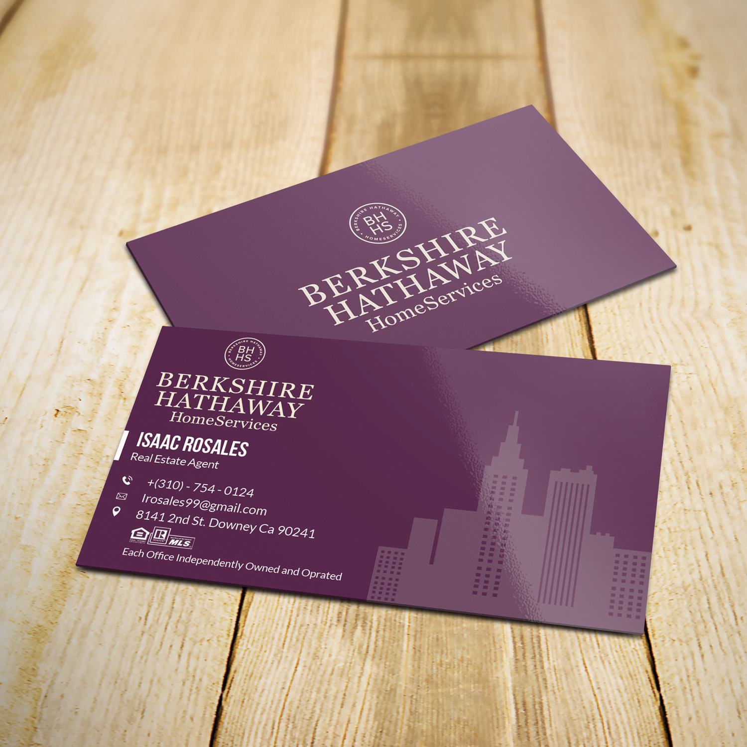 Business Card Design by Sujan4art for Berkshire Hathaway Home Serives | Design #19903749