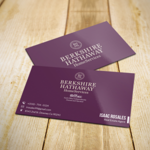Design de Carte de Visite par Sujan4art pour Berkshire Hathaway Home Serives | Design : #19903751