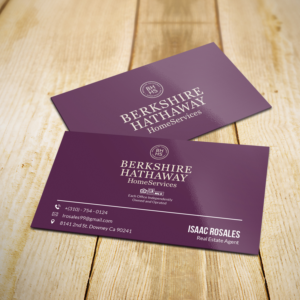 Design de Carte de Visite par Sujan4art pour Berkshire Hathaway Home Serives | Design : #19903810