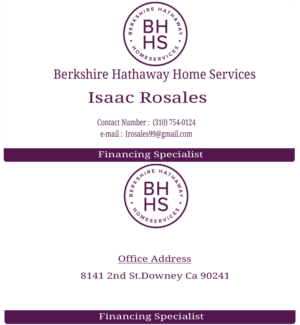 Design de Carte de Visite par iamsubhadesign pour Berkshire Hathaway Home Serives | Design : #19894988