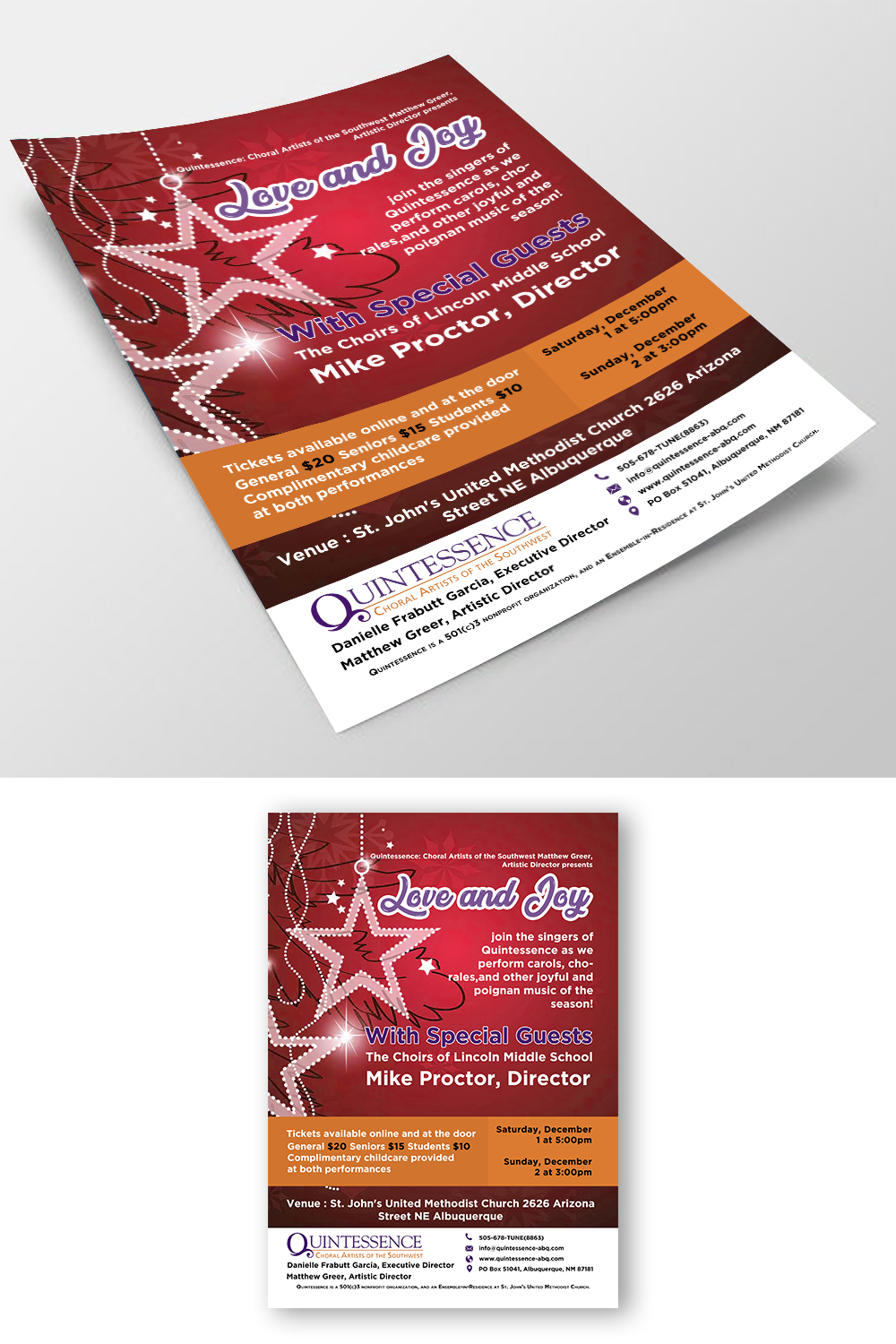 Flyer Design by debdesign for St. John's United Methodist Church | Design #19906275