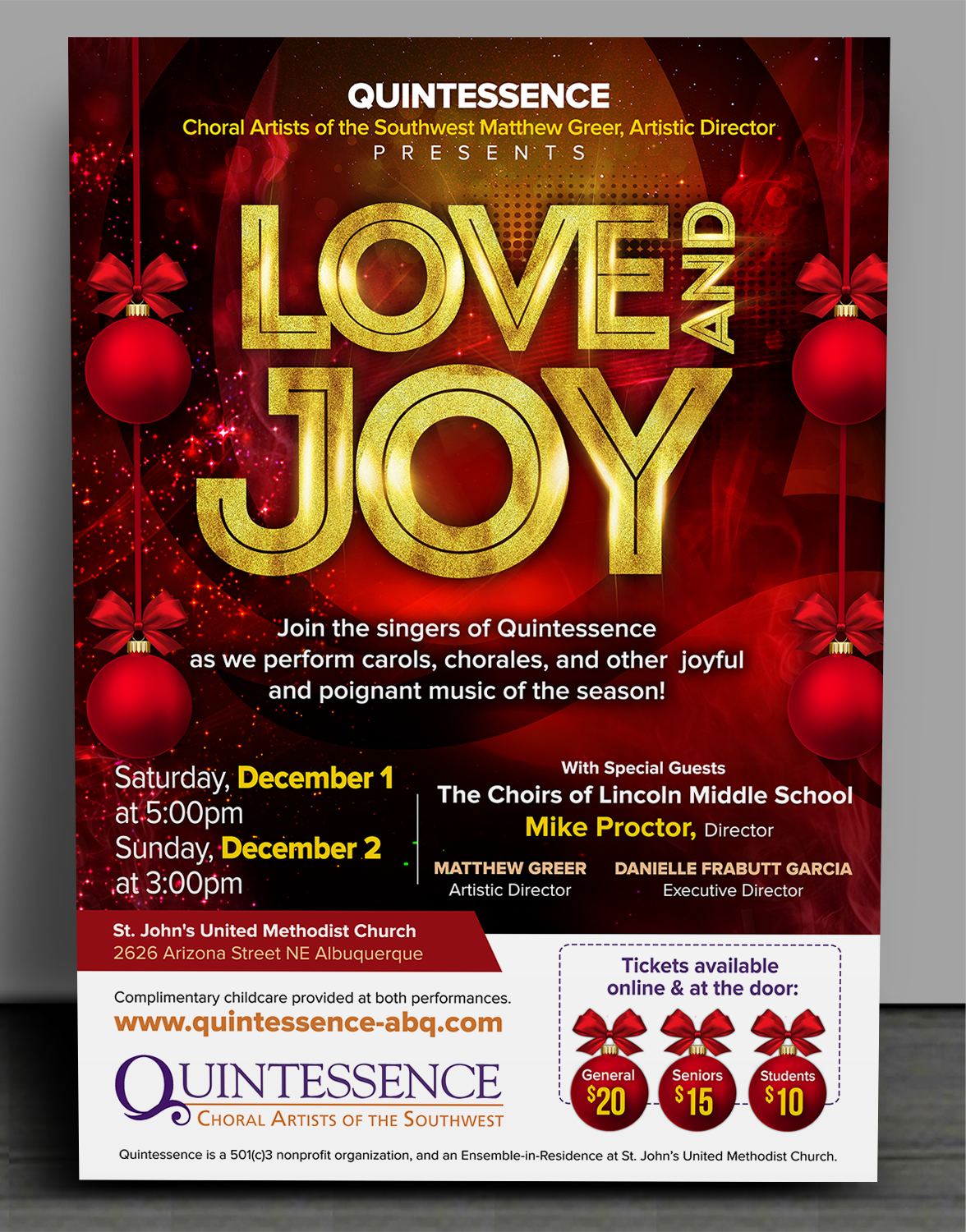 Flyer Design by SAI DESIGNS for St. John's United Methodist Church | Design #19928691