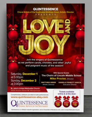 Flyer for Choir Christmas Concert | Diseño de Flyer por SAI DESIGNS