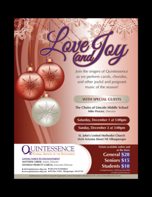 Flyer Design by Fine Graphics House for St. John's United Methodist Church | Design: #19945921