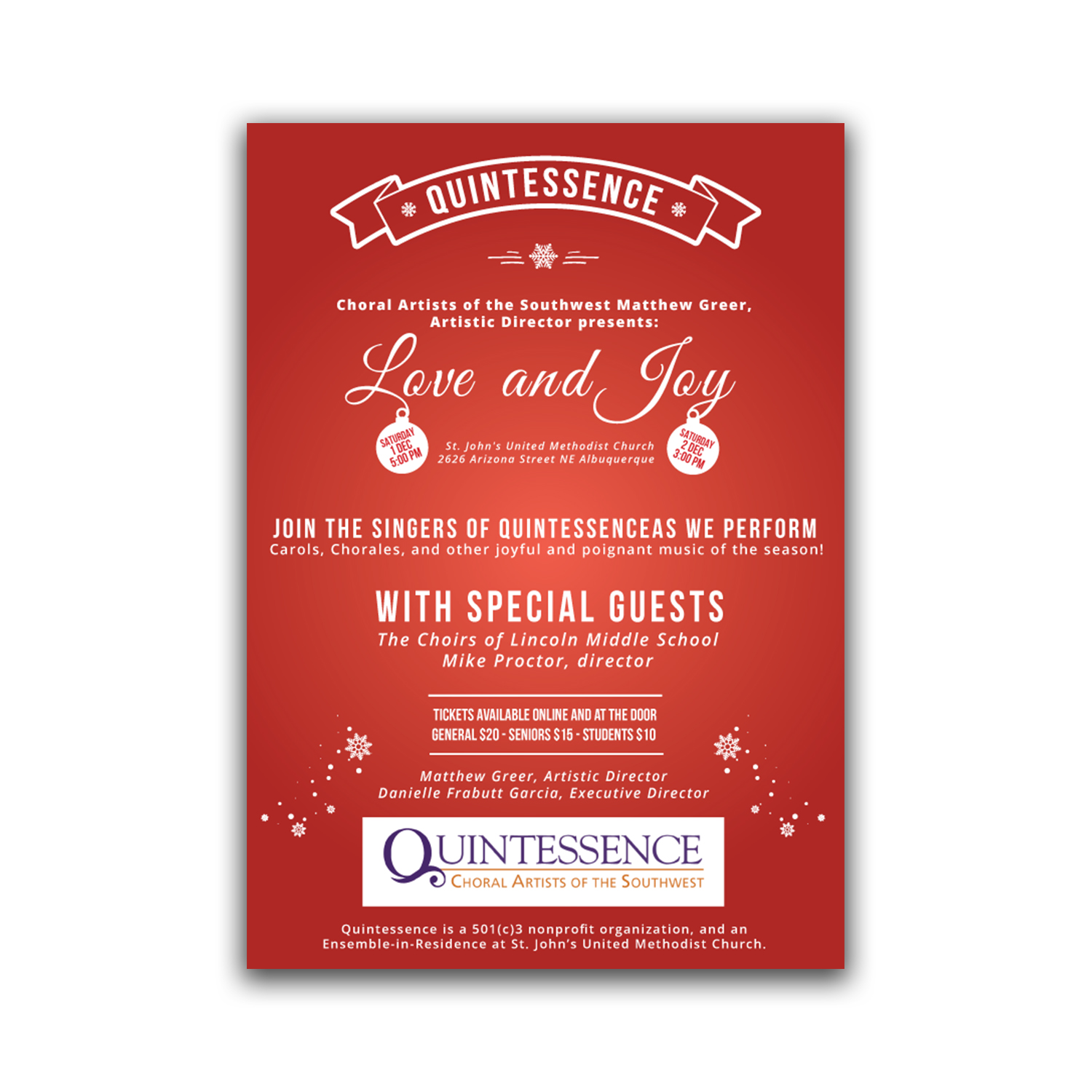 Design de Flyer par NiN Designs pour St. John's United Methodist Church | Design #19964649
