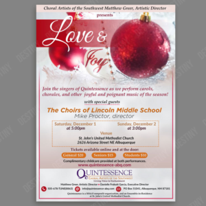 Flyer for Choir Christmas Concert | Diseño de Flyer por DA.