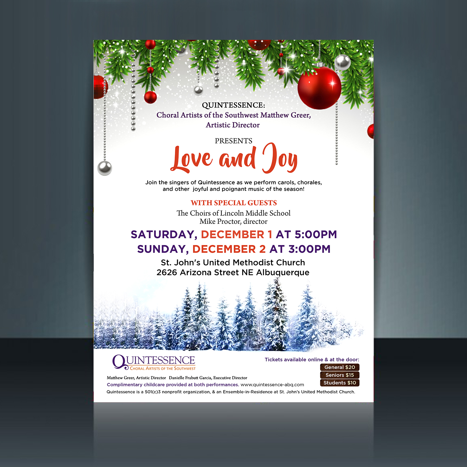 Flyer Design by GraphicsGuru for St. John's United Methodist Church | Design #19917720
