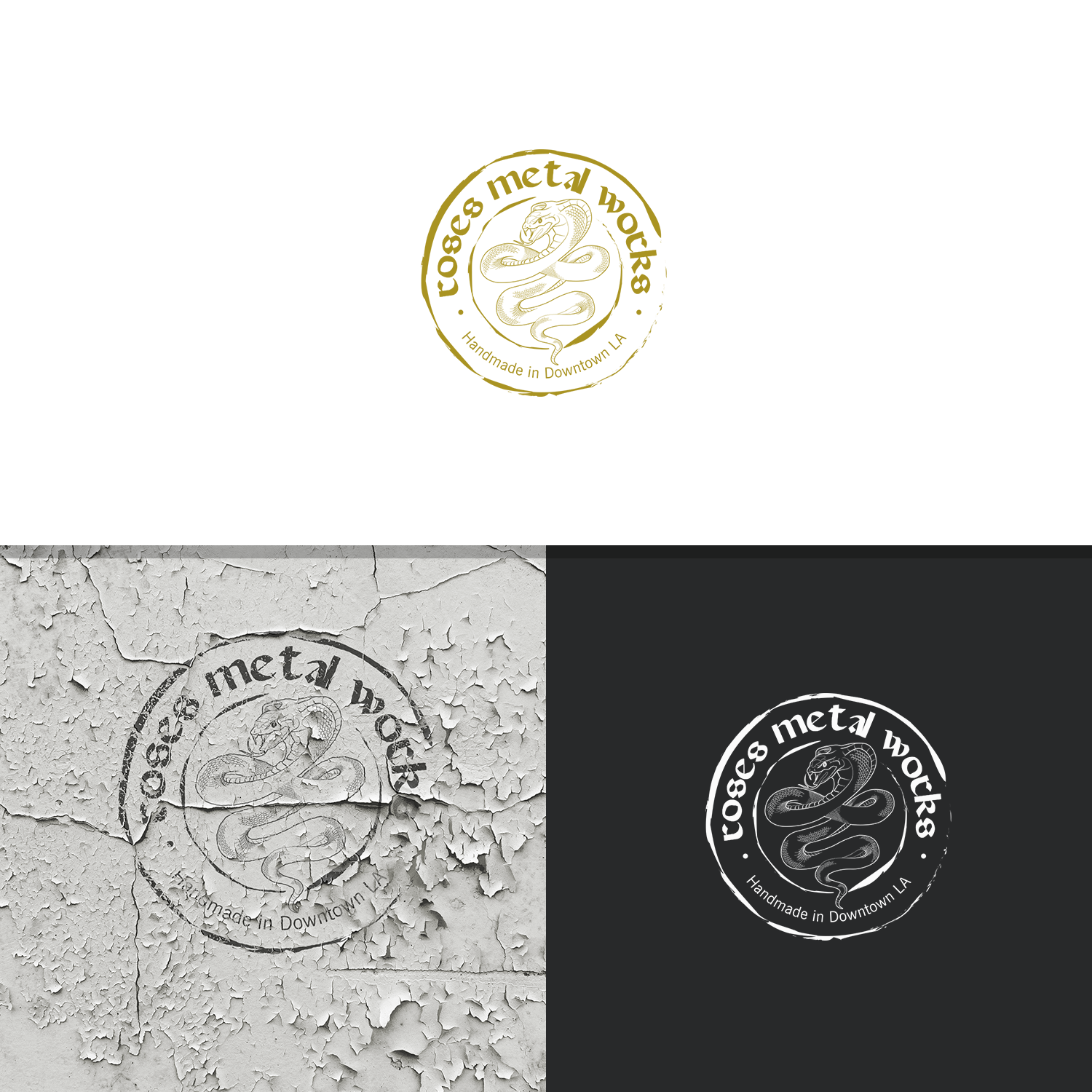 Logo Design by voltart for Roses Metal Works  | Design #20503911