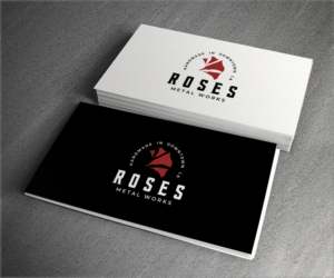 Logo Design by aglaronde23 for Roses Metal Works  | Design: #19949543