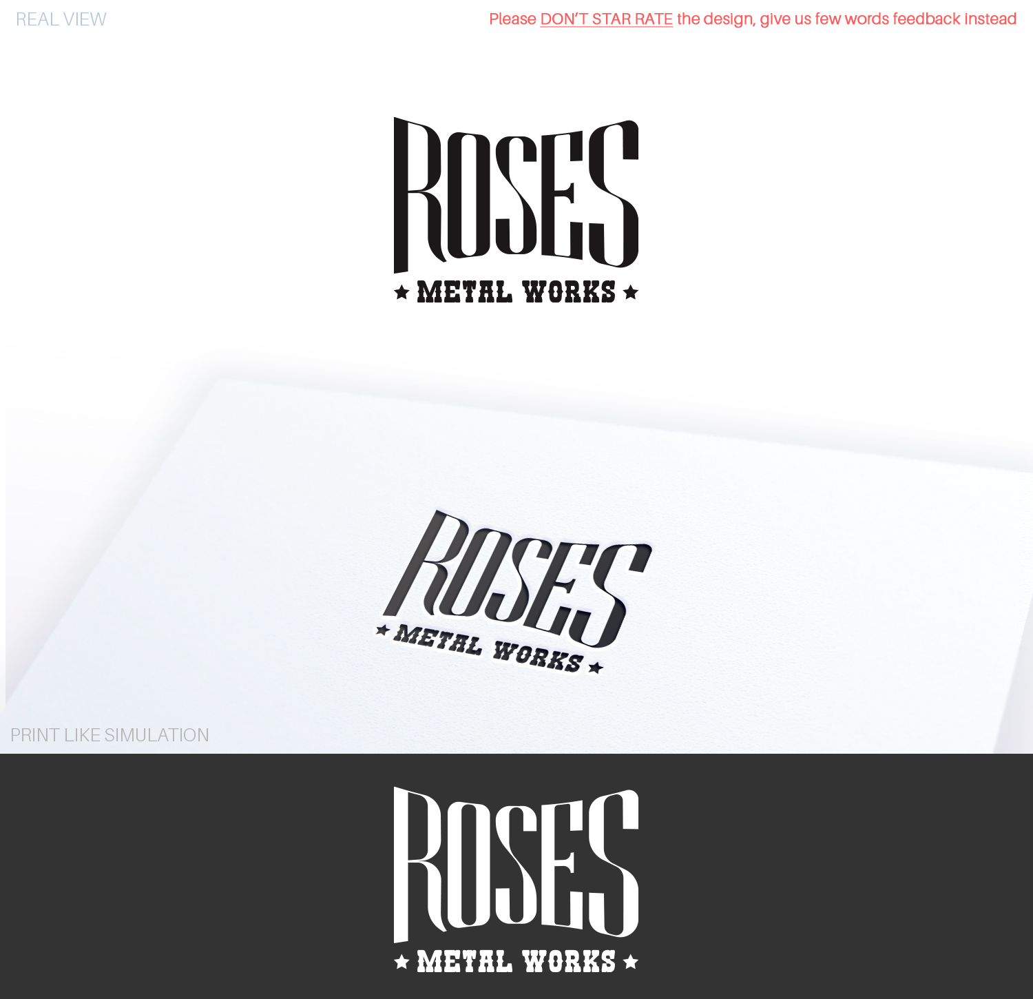 Diseño de Logo por Anthony para Roses Metal Works  | Diseño #19952570