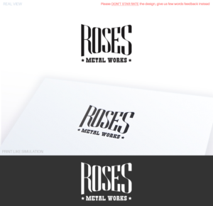 Diseño de Logo por Anthony para Roses Metal Works  | Diseño #19952570