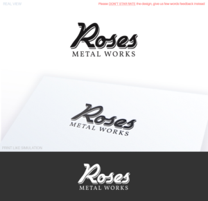 Roses Metal Works  | Logo Design by Anthony