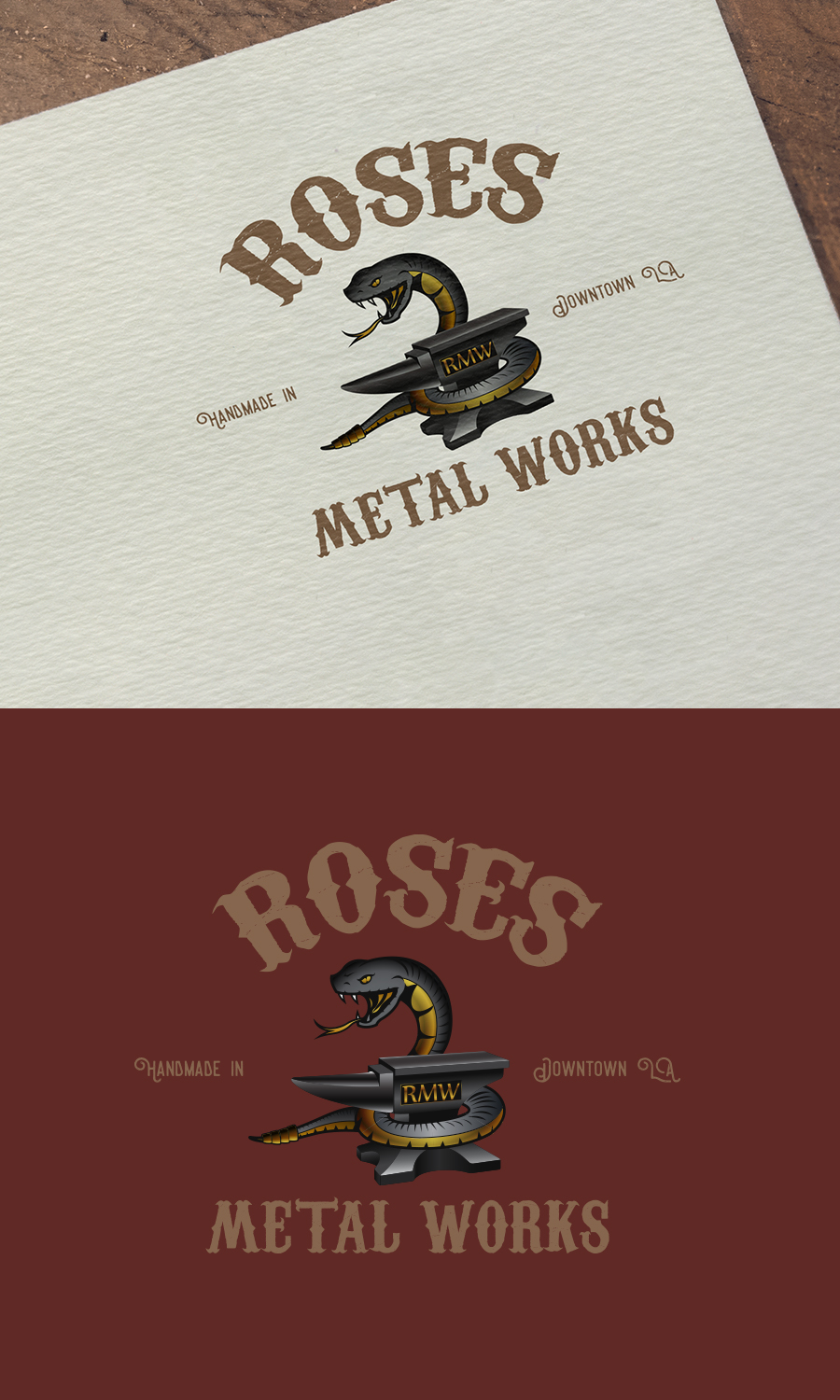 Logo Design by Pixel Desert for Roses Metal Works  | Design #19923474