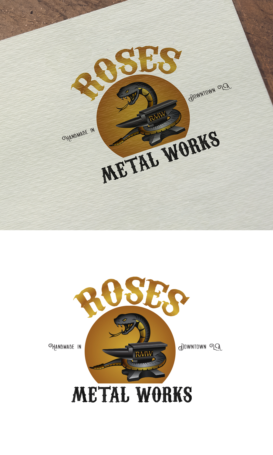 Logo Design by Pixel Desert for Roses Metal Works  | Design #19923475