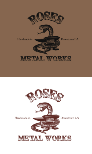Logo Design by Pixel Desert for Roses Metal Works  | Design: #19958267