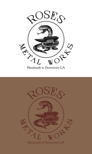 Logo Design by Pixel Desert for Roses Metal Works  | Design: #19958269