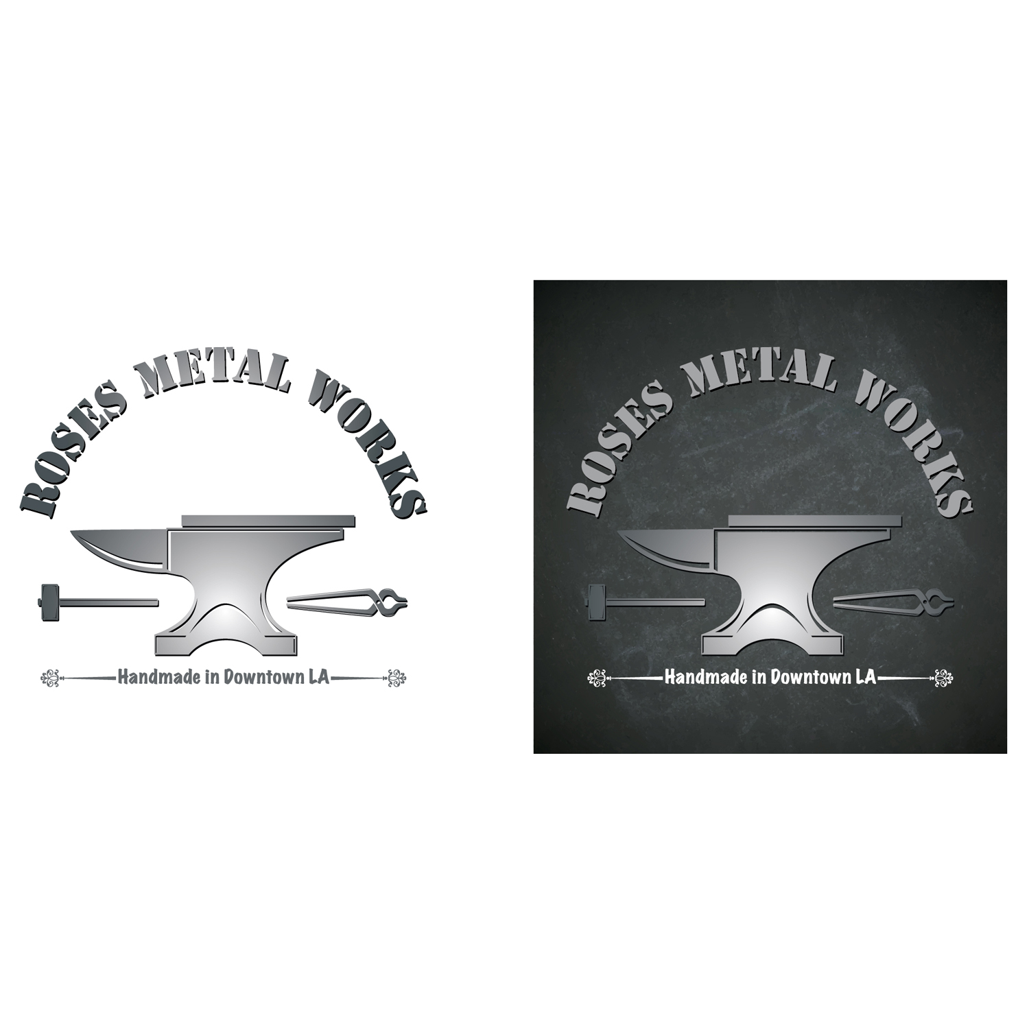 Logo Design by ahmedalhussany for Roses Metal Works  | Design #19942041