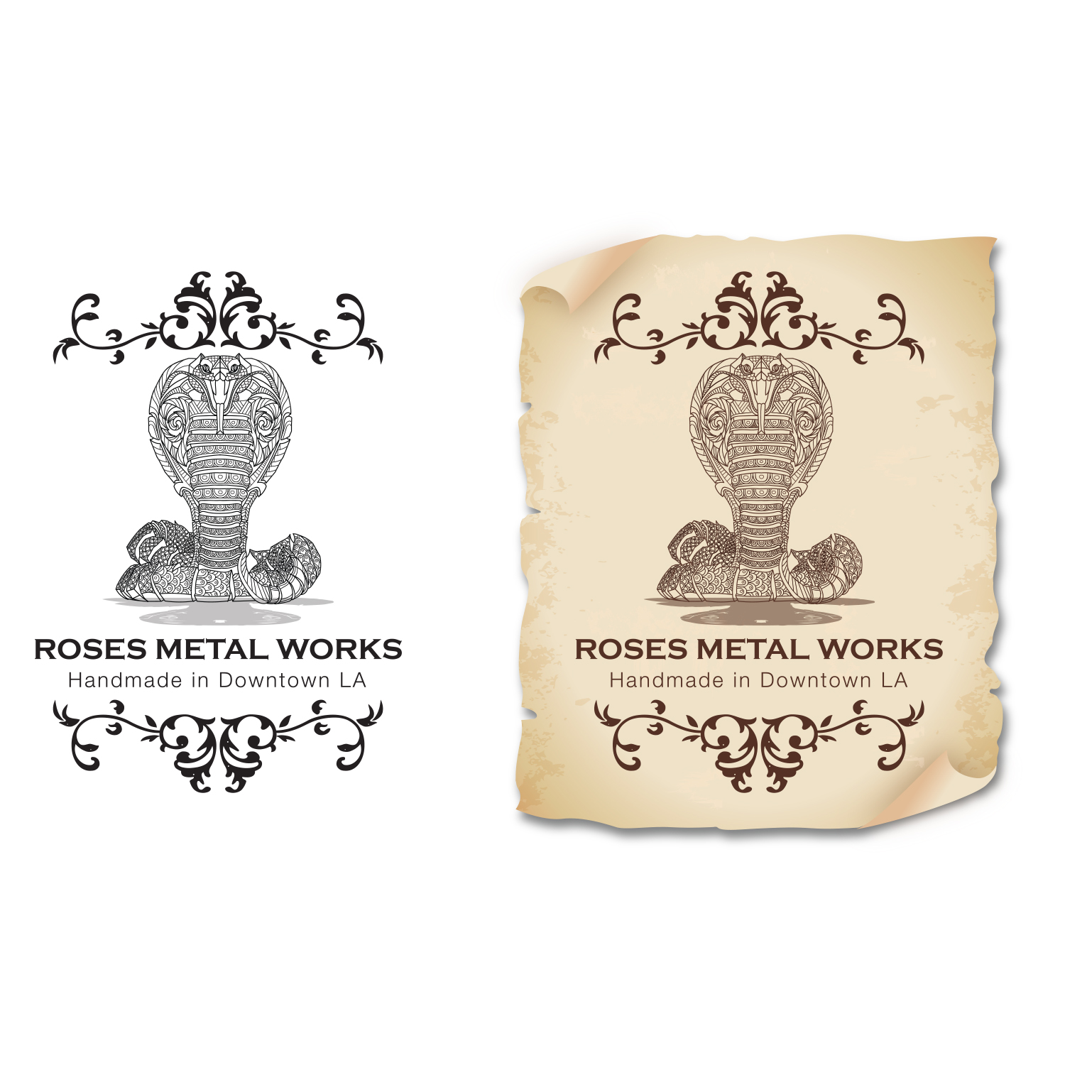 Logo Design by ahmedalhussany for Roses Metal Works  | Design #19953486