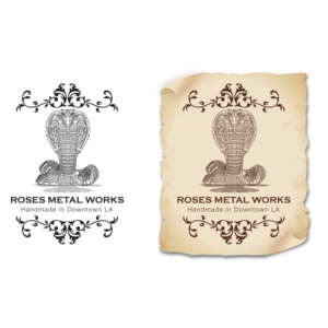 Logo Design by ahmedalhussany for Roses Metal Works  | Design: #19953486