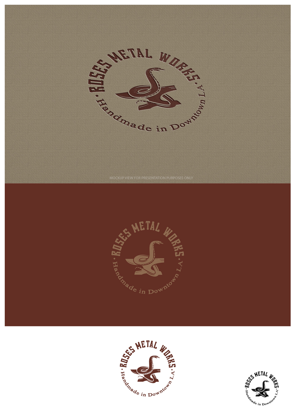 Logo Design by goranvisnjic82 for Roses Metal Works  | Design #19946320