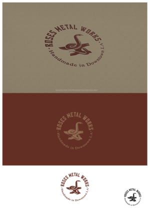 Roses Metal Works  | Logo Design by goranvisnjic82