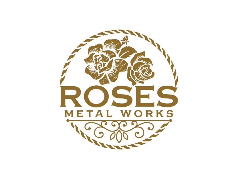 Diseño de Logo por M H Creative para Roses Metal Works  | Diseño: #19938225