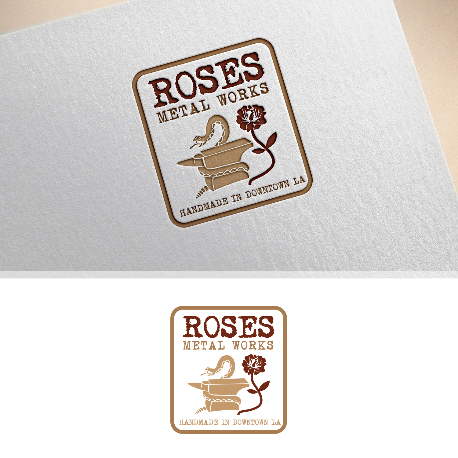 Design de Logo par Maxo-Biz pour Roses Metal Works  | Design #19953983