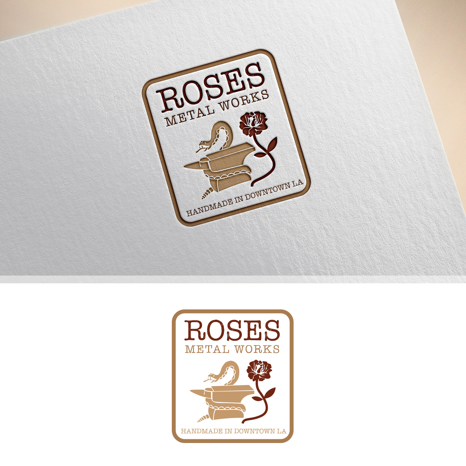 Logo Design by Maxo-Biz for Roses Metal Works  | Design #19953987
