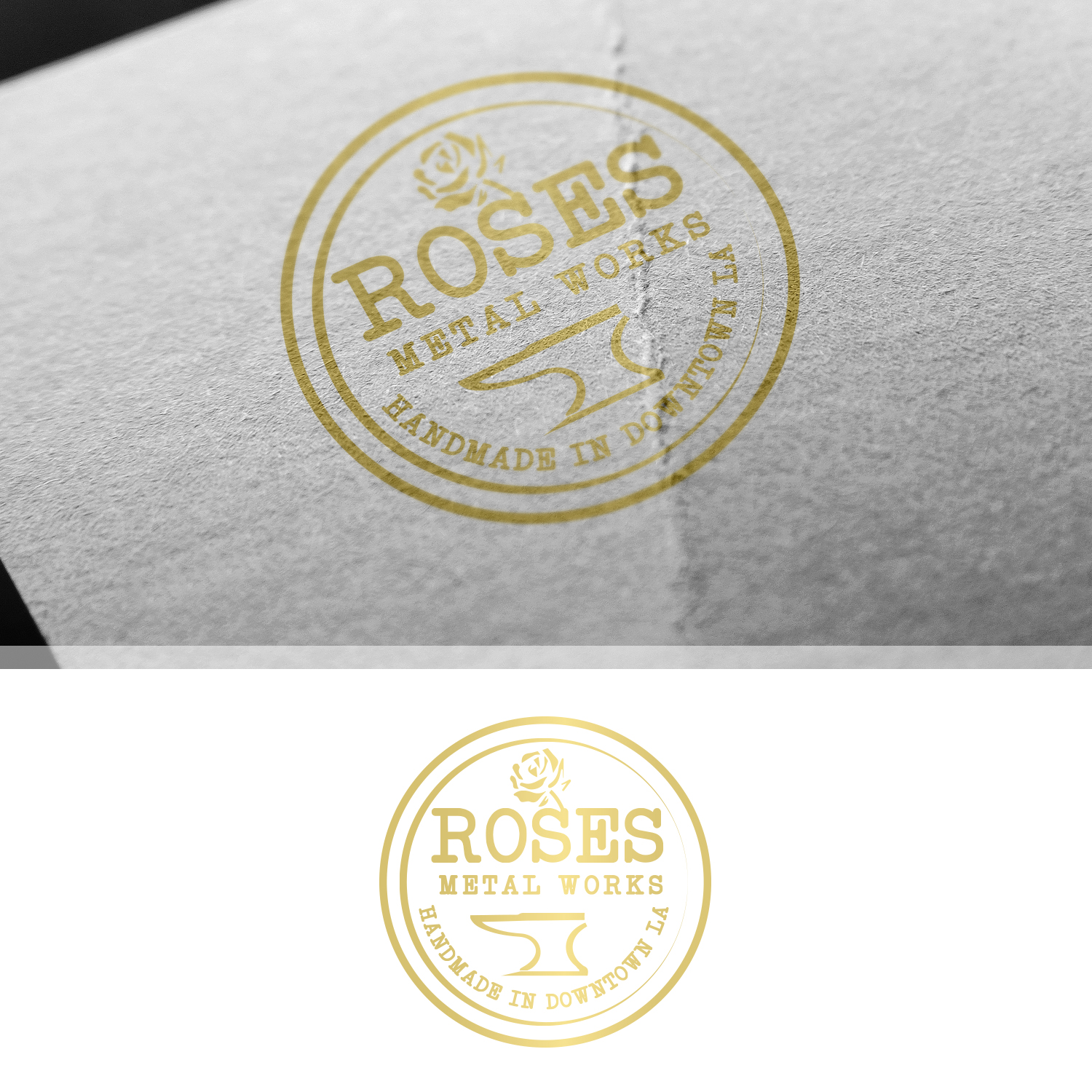 Diseño de Logo por Maxo-Biz para Roses Metal Works  | Diseño #19966111