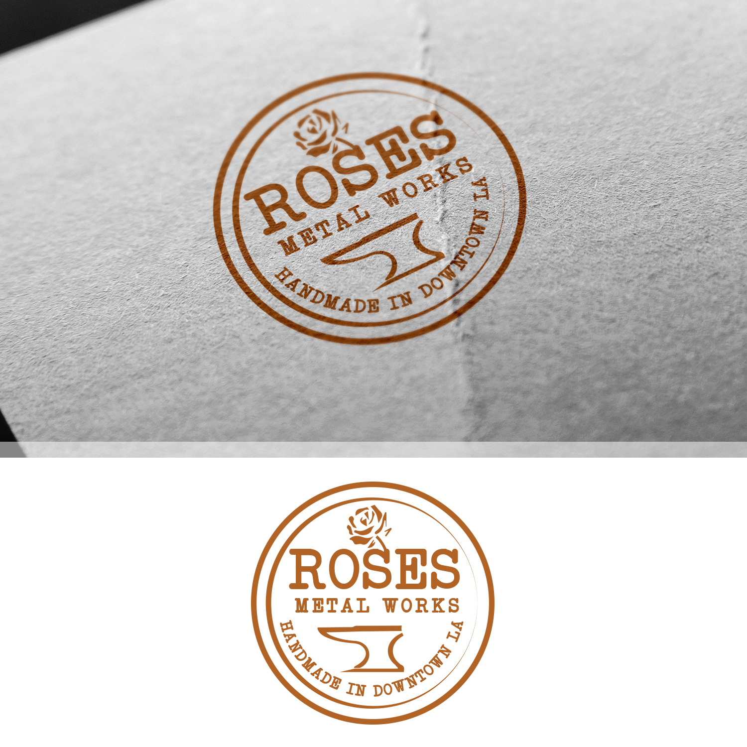 Diseño de Logo por Maxo-Biz para Roses Metal Works  | Diseño #19966112