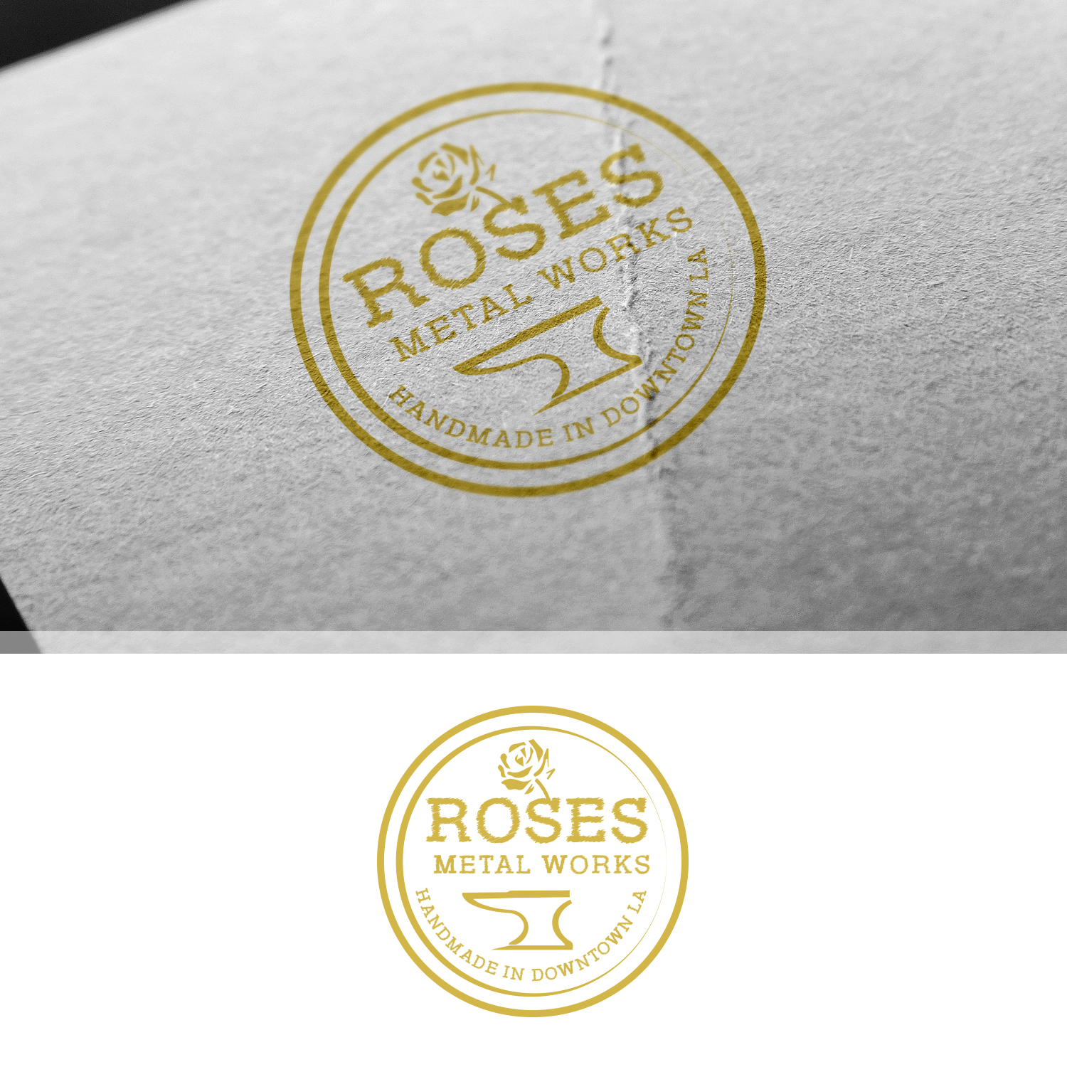 Logo Design by Maxo-Biz for Roses Metal Works  | Design #19966113