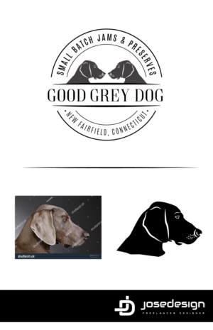 Good Grey Dog, Small Batch Jams & Preserves, New Fairfield, Connecticut (see attached file) | Logo Design by JoseDesign