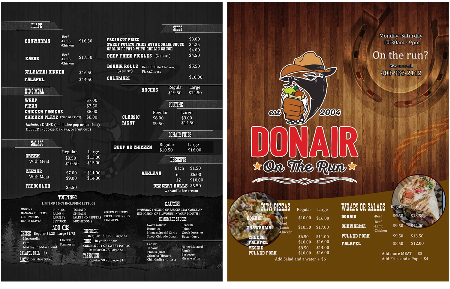 Flyer Design by MARII30 for Donair On The Run  | Design #19905699