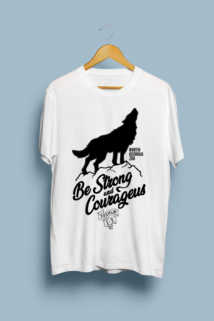 Uplifting and encouraging wolf t-shirt | T-Shirt-Design von Rzk