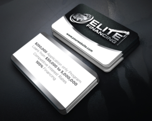Business Card Design by LAXMI DESIGNHUB for Elite Financing LLC | Design: #19922028