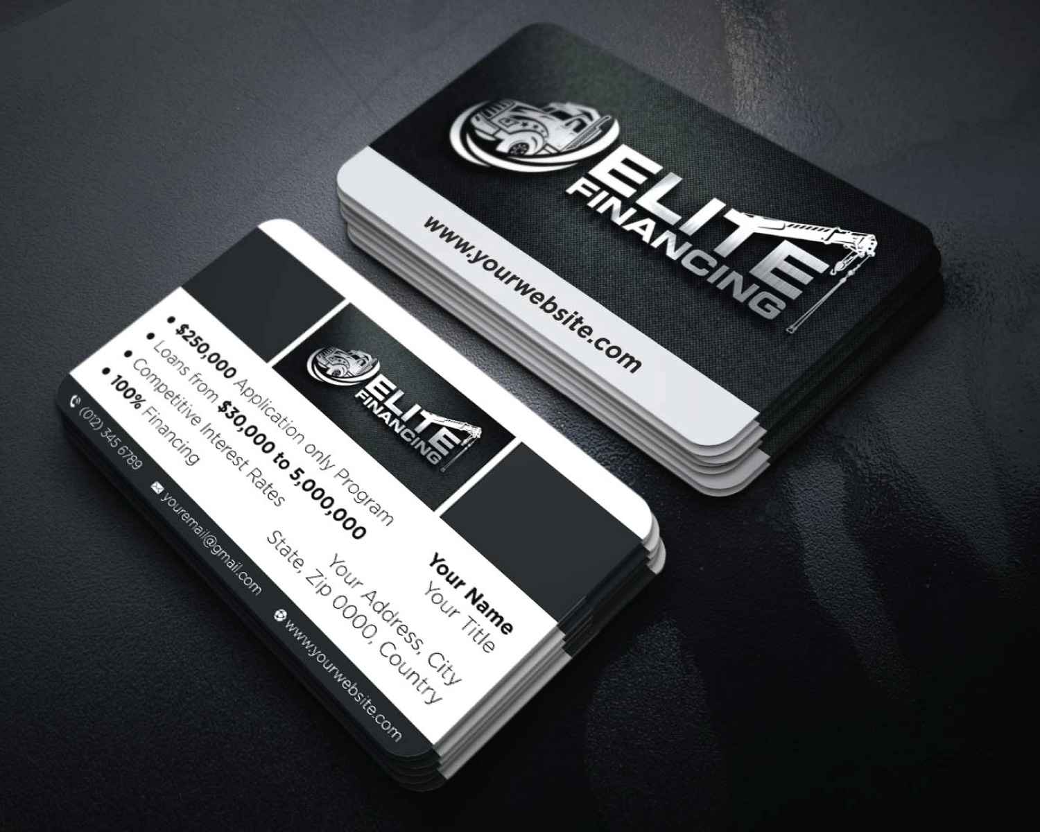 Business Card Design by LAXMI DESIGNHUB for Elite Financing LLC | Design #19942449