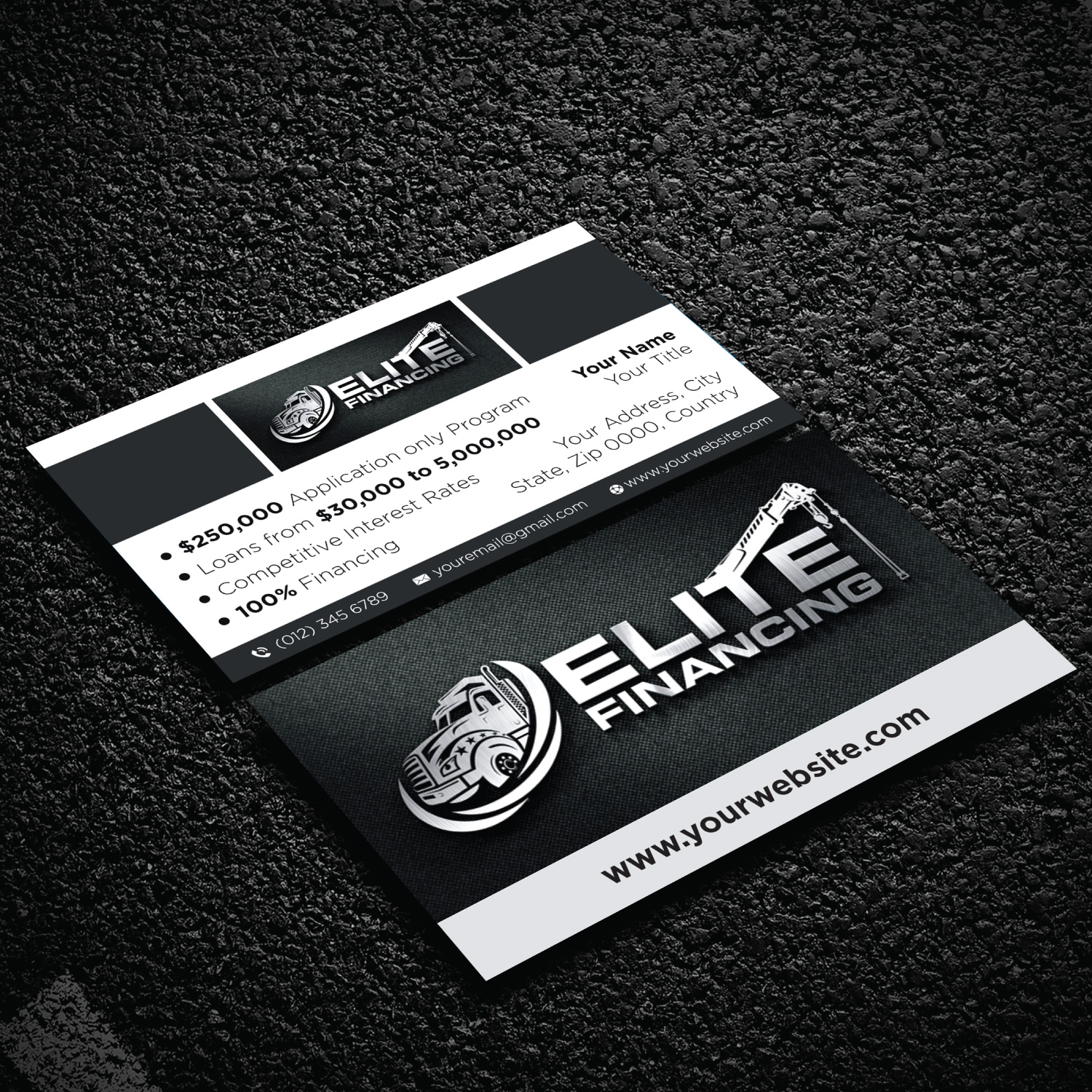 Business Card Design by LAXMI DESIGNHUB for Elite Financing LLC | Design #19942450