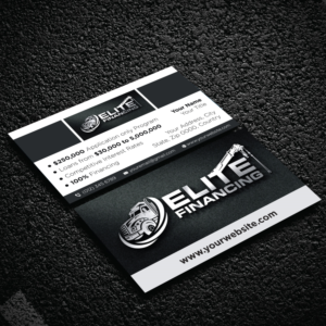 Diseño de Tarjeta de Presentación por LAXMI DESIGNHUB para Elite Financing LLC | Diseño: #19942450