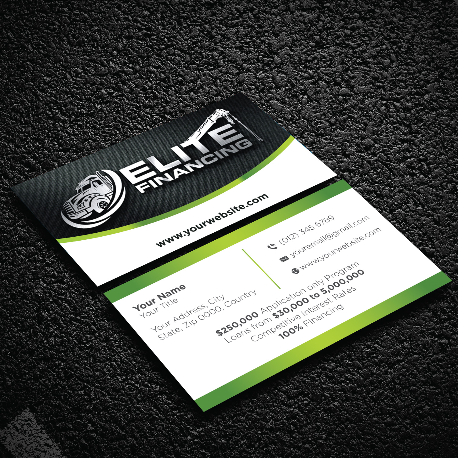 Diseño de Tarjeta de Presentación por LAXMI DESIGNHUB para Elite Financing LLC | Diseño #19946074