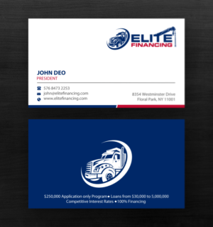 Diseño de Tarjeta de Presentación por Brand aid para Elite Financing LLC | Diseño #19941284